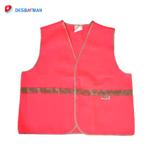 Colete reflexivo de segurança cor-de-rosa EN ISO 3M colete de alta visibilidade